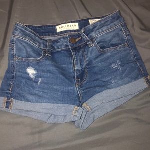 Denim shorts